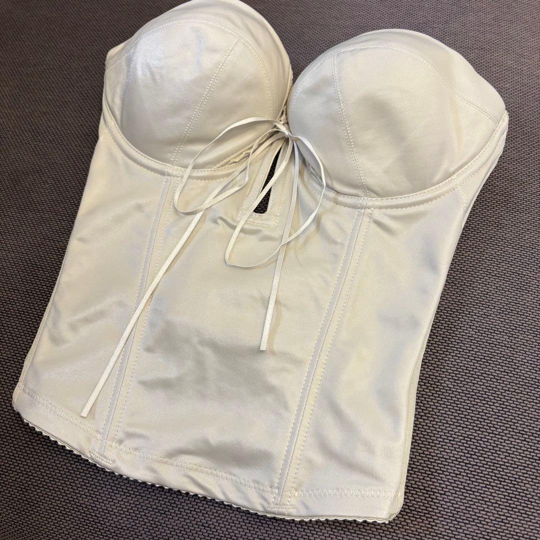 【美品】MIRROR MIRROR バックレスビスチェ F65