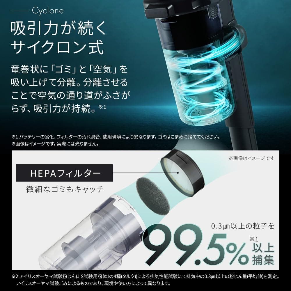 【新品・未使用】アイリスオーヤマ コードレス掃除機 本体　最新モデル