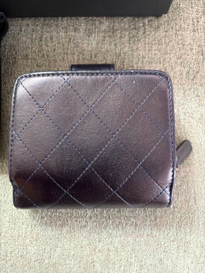 CHANEL ネイビー ミニウォレット